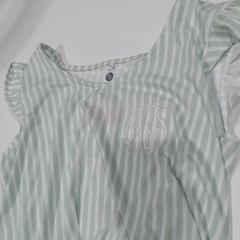 BLOOPER CLOTHING: Monogrammed Ruffle Pajamas