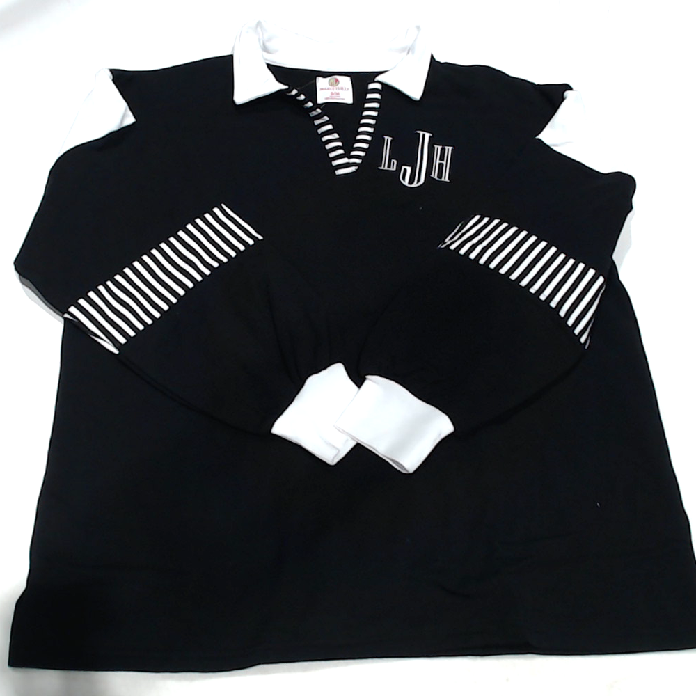 BLOOPER CLOTHING: Monogrammed Colorblock Sweatshirt