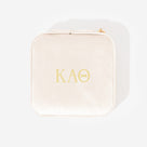 Kappa Alpha Theta Velvet Travel Jewelry Case | Ivory