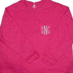 BLOOPER CLOTHING: Monogrammed Long Sleeve Shirt