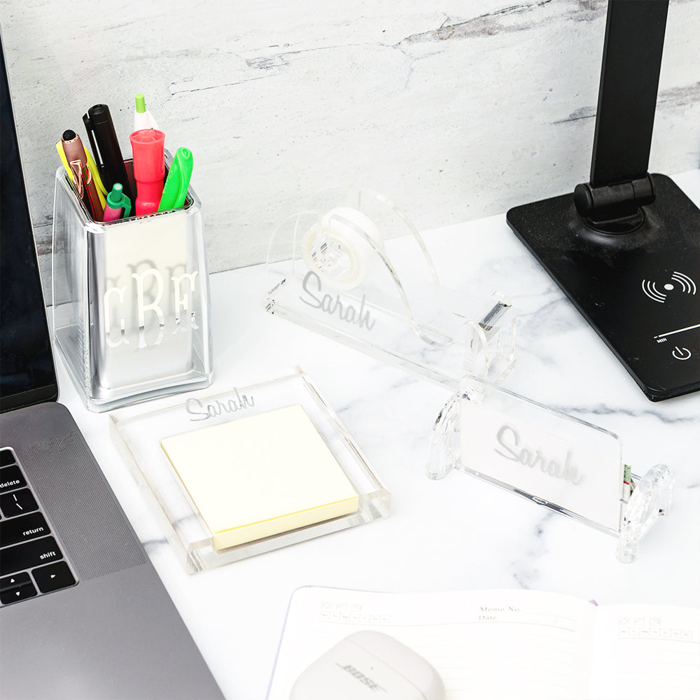 clear acrylic stationary collection