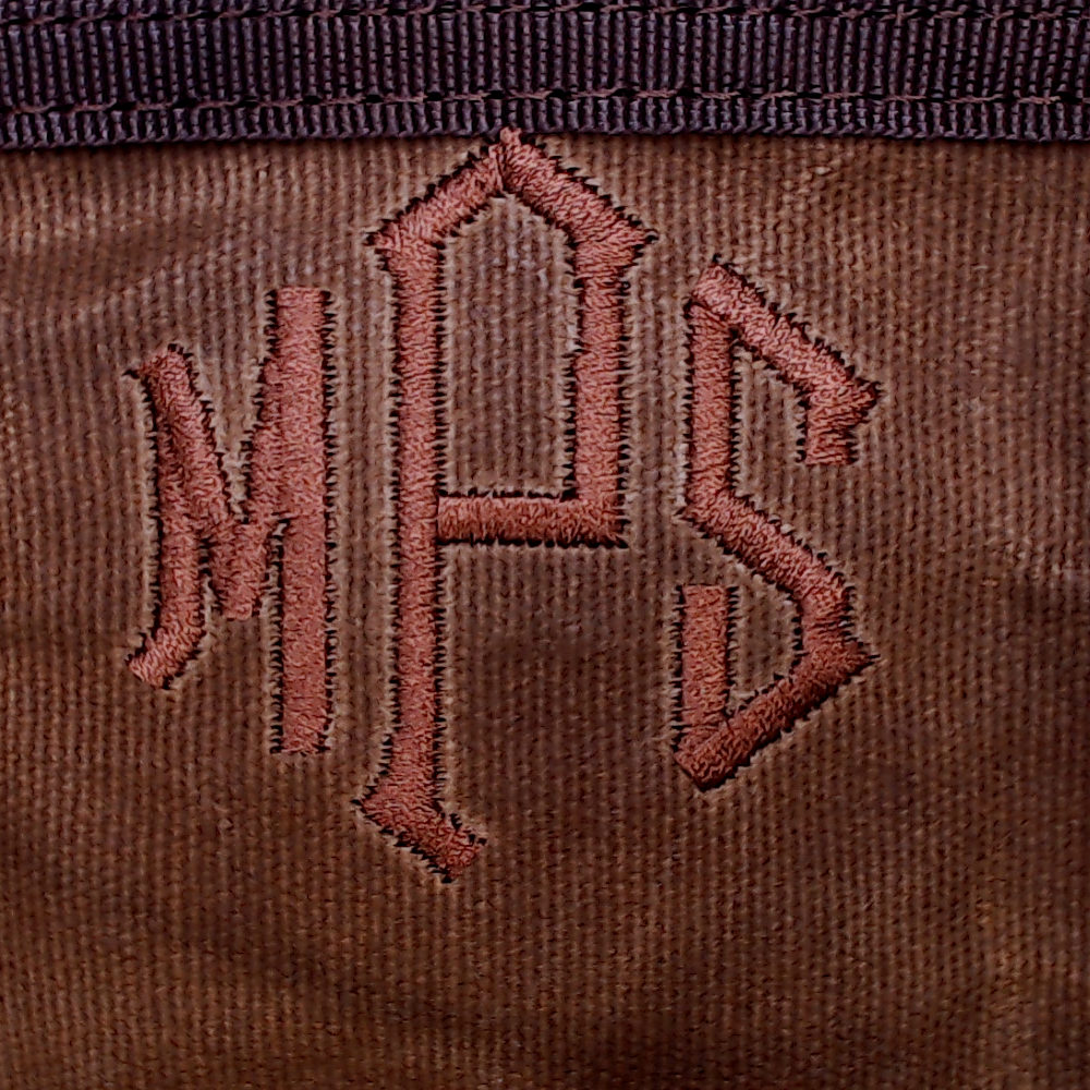BLOOPER BAG: Personalized Waxed Canvas Dopp Kit