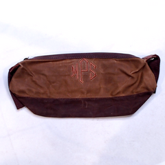 BLOOPER BAG: Personalized Waxed Canvas Dopp Kit