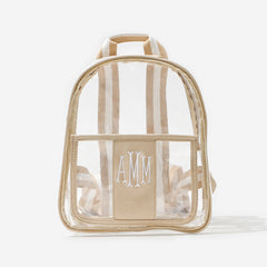clear mini backpack purse Stadium Events 12x12x6 Small Transparent Backpacks Plastic See Through Bag for Work Festival Security Travel Smaller front zip compartment perfect for phones and wallets adidas Clear Mini Backpack -