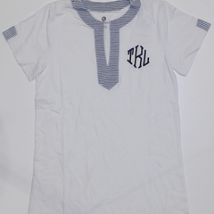 BLOOPER SWIM: Monogrammed Seersucker Cover Up