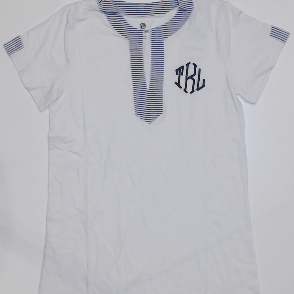 BLOOPER SWIM: Monogrammed Seersucker Cover Up