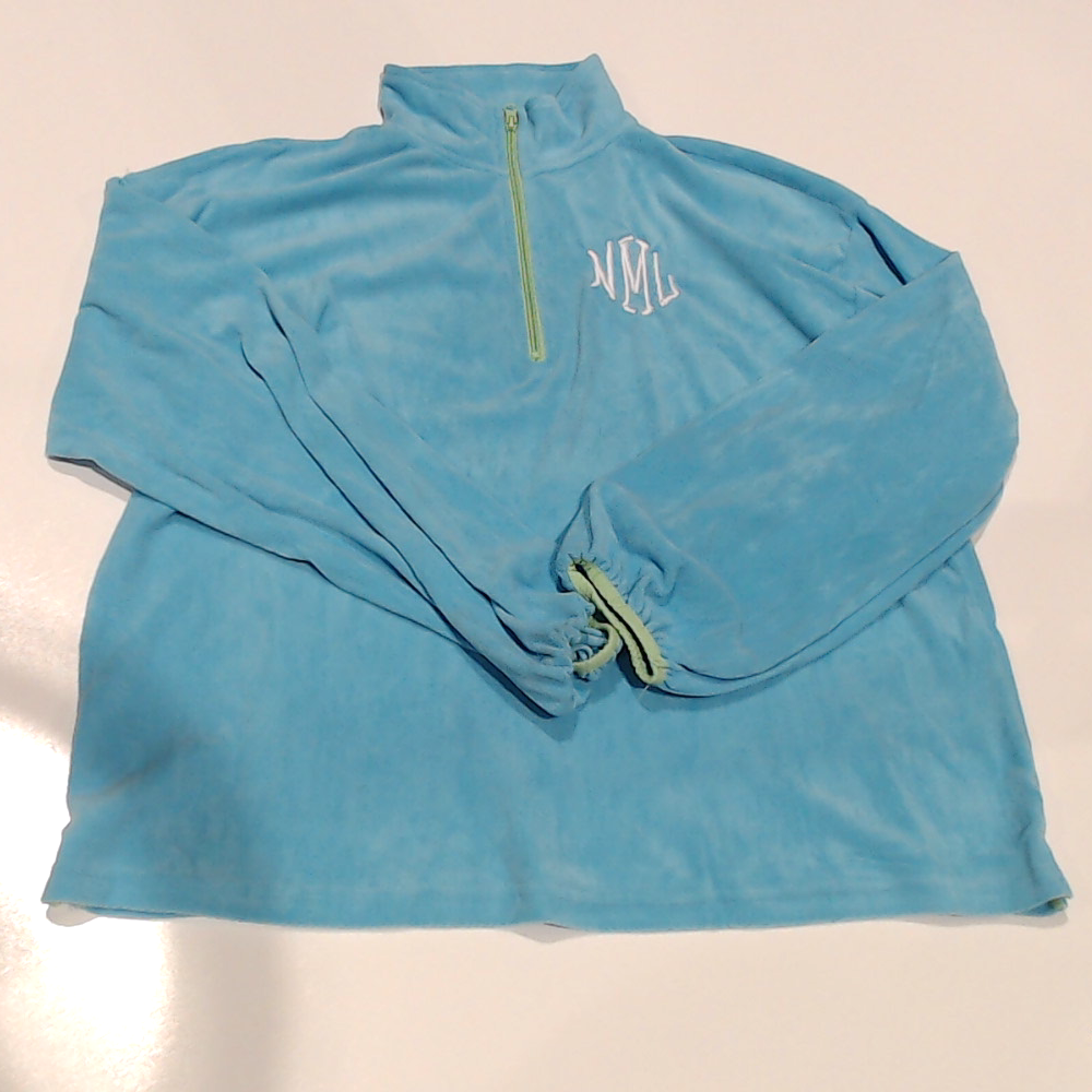 BLOOPER CLOTHING: Monogrammed Puff Sleeve Fleece Pullover