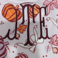 BLOOPER KIDS: Monogrammed Girls Twirl Dress