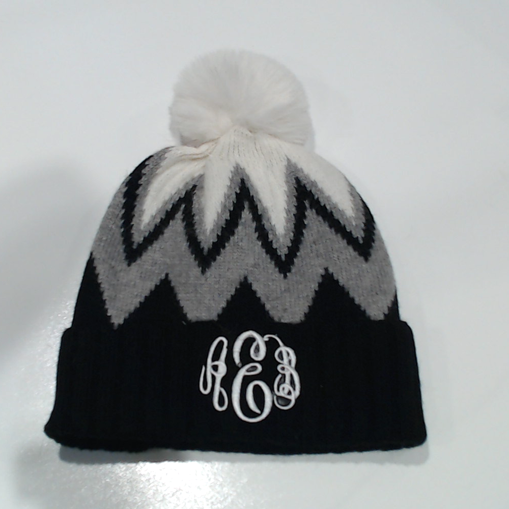 BLOOPER ACCESSORY: Monogrammed Pom Pom Beanie