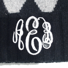 BLOOPER ACCESSORY: Monogrammed Pom Pom Beanie