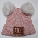 BLOOPER KIDS: Monogrammed Kids Pom Pom Beanie