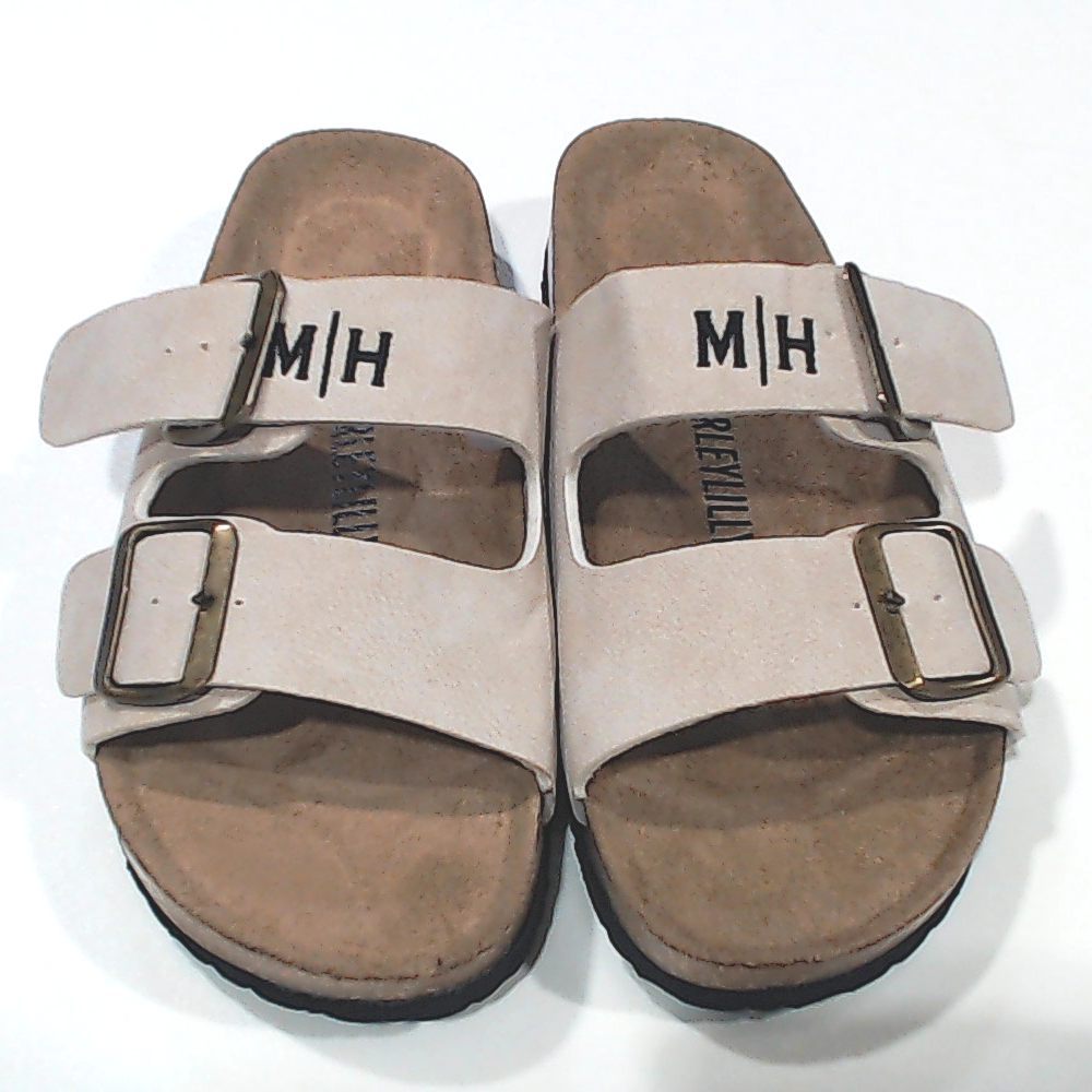 BLOOPER SHOES: Monogrammed Double Strap Sandals