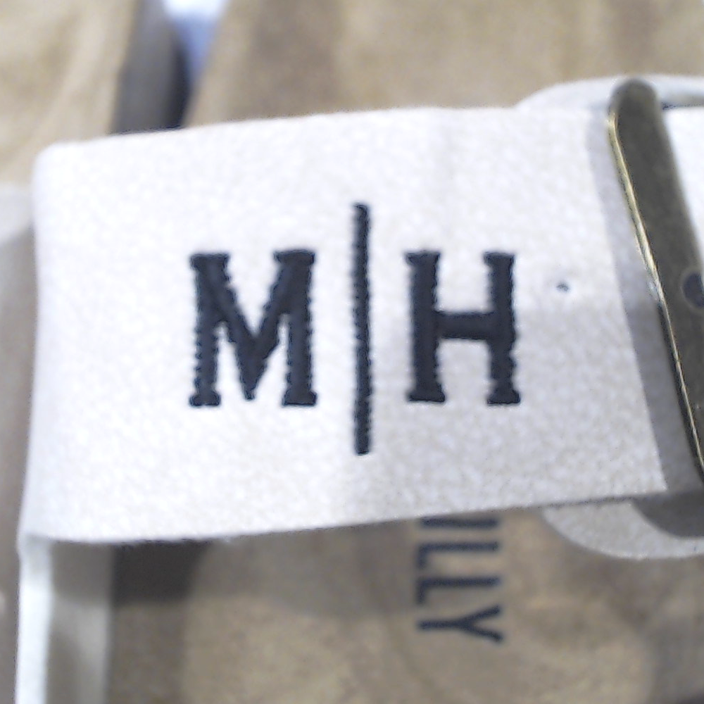 BLOOPER SHOES: Monogrammed Double Strap Sandals