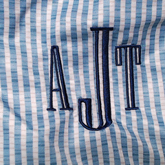 BLOOPER KIDS: Monogrammed Boys Swim Trunks