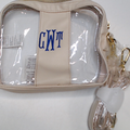 BLOOPER BAG: Monogrammed Clear Stadium Crossbody Bag