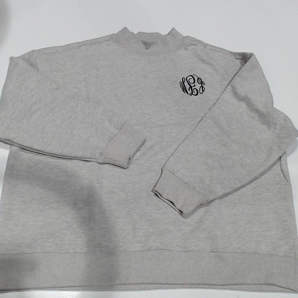 BLOOPER CLOTHING: Monogrammed Mockneck Sweatshirt