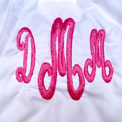 BLOOPER KIDS: Monogrammed White Eyelet Baby Bloomers