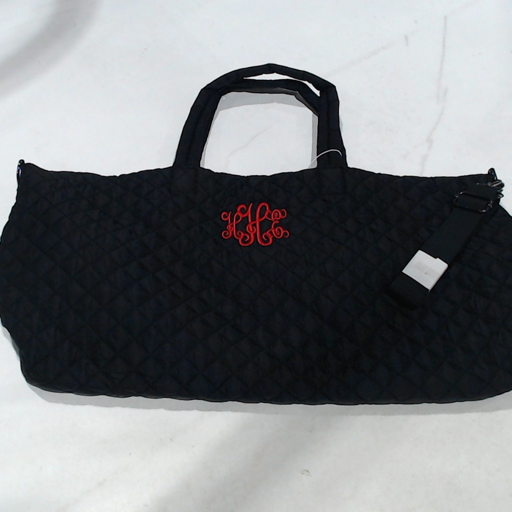 BLOOPER BAG: Monogrammed Diamond Quilted Weekender