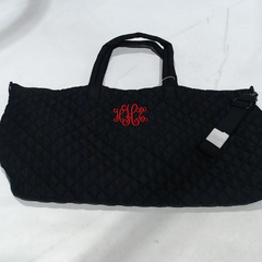 BLOOPER BAG: Monogrammed Diamond Quilted Weekender