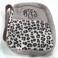 BLOOPER ACCESSORY: Monogrammed Leopard Bible Carrier