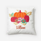 Monogrammed Fall Pillow Sham | Harvest Pumpkins