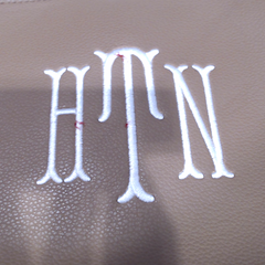 BLOOPER BAG: Monogrammed Shoulder Tote
