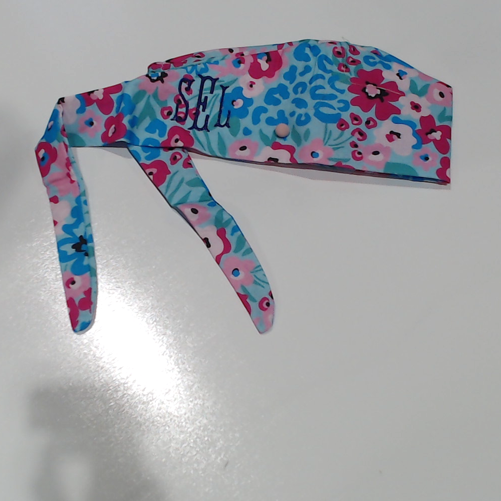 BLOOPER ACCESSORY: Monogrammed Scrub Cap