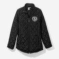 monogrammed puffer jacket in black updated