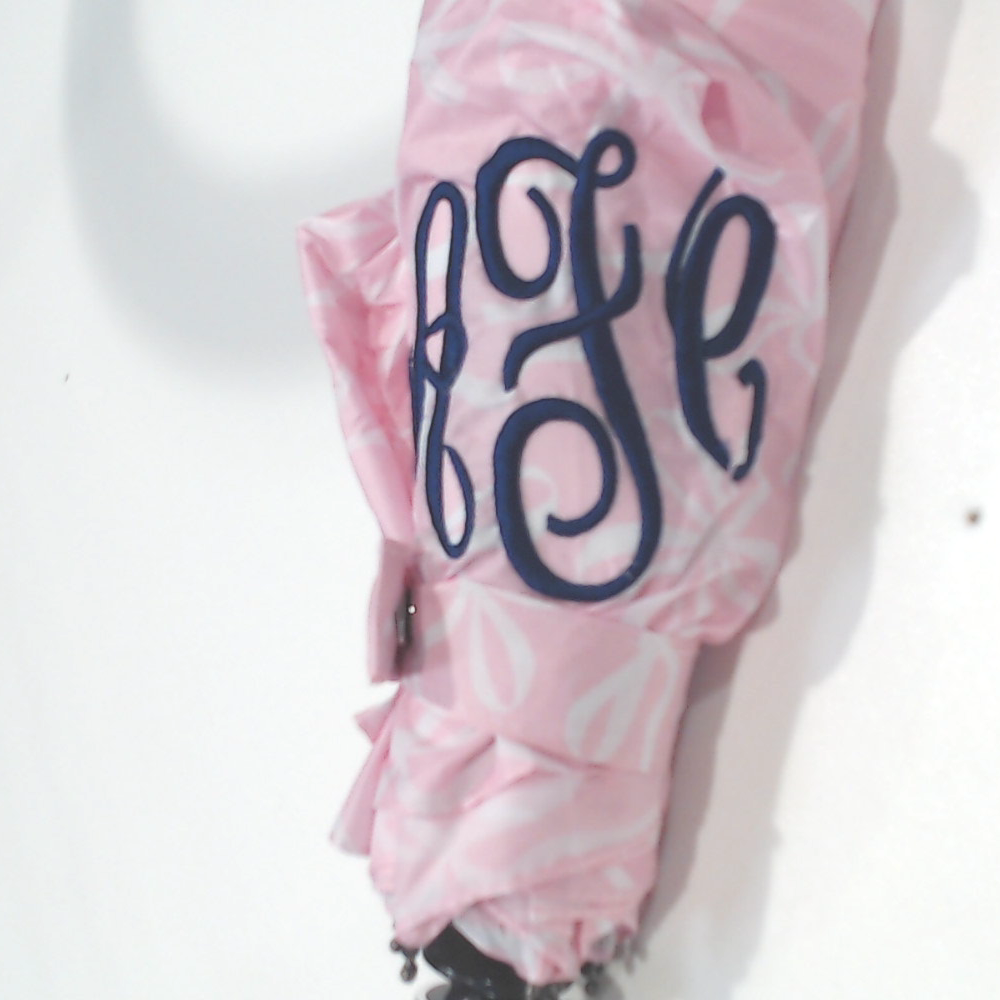 BLOOPER ACCESSORY: Monogrammed Umbrella