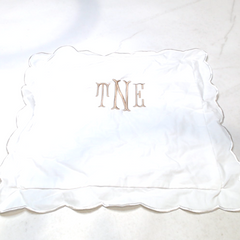 BLOOPER ACCESSORY: Monogrammed Pillow Sham