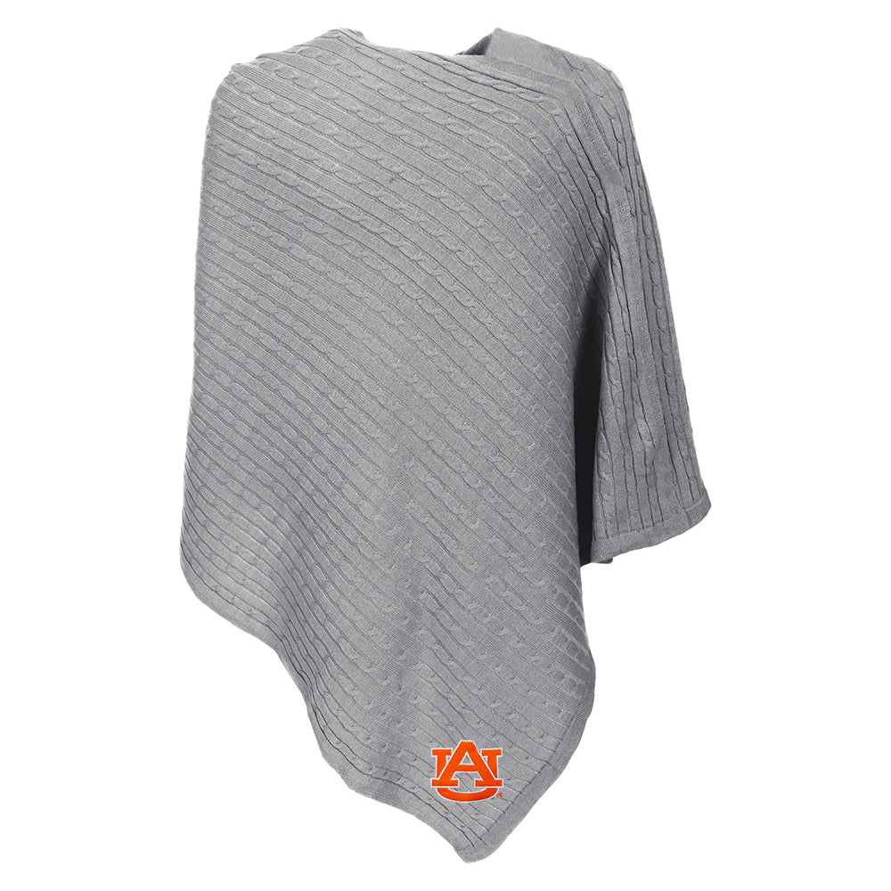 gray auburn poncho