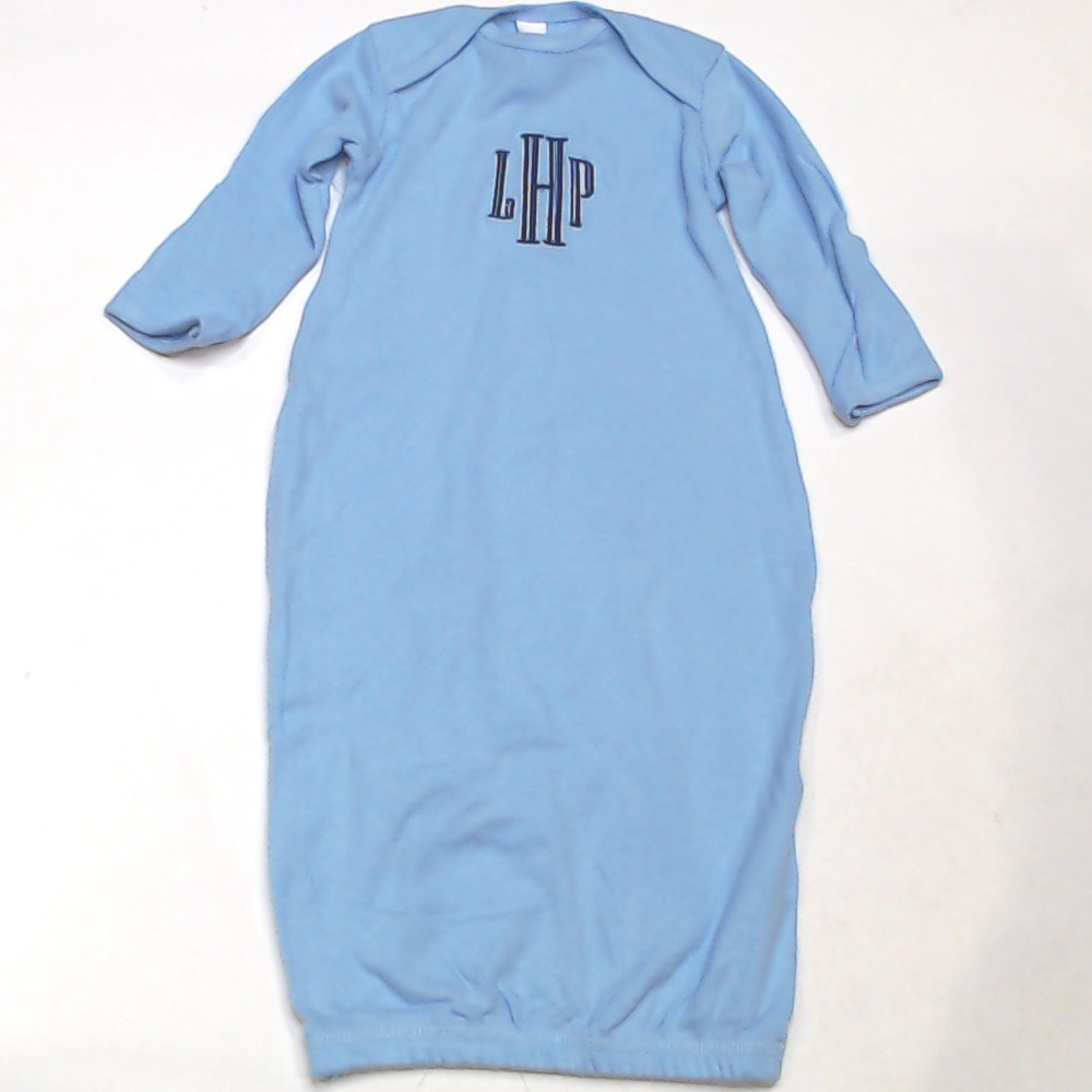 BLOOPER KIDS: Monogrammed Baby Layette Gown