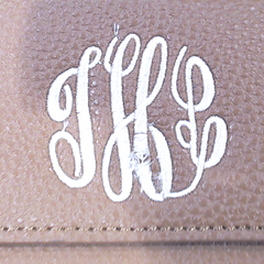 BLOOPER BAG: Monogrammed Phone Wallet Wristlet