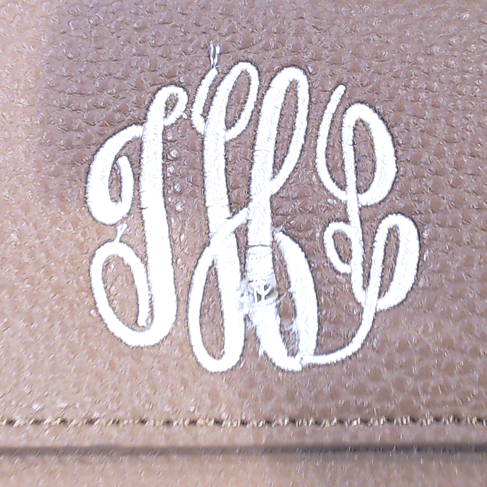 BLOOPER BAG: Monogrammed Phone Wallet Wristlet
