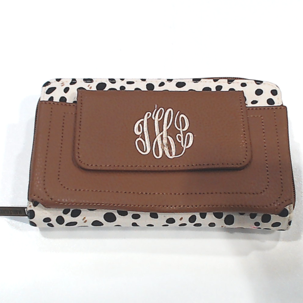 BLOOPER BAG: Monogrammed Phone Wallet Wristlet