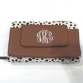 BLOOPER BAG: Monogrammed Phone Wallet Wristlet