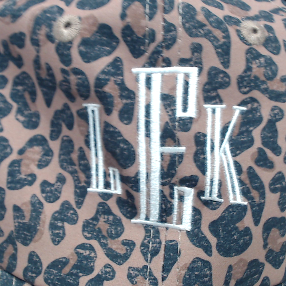 BLOOPER ACCESSORY: Monogrammed Baseball Hat