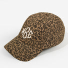 Monogrammed Baseball Hat | Leopard Print