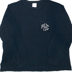 BLOOPER CLOTHING: Monogrammed Waffle Shirt