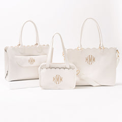 essential work tote bible carrier and laptop tote bag in bone
