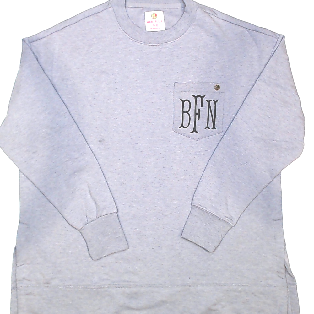 BLOOPER CLOTHING: Monogrammed Crewneck Sweatshirt