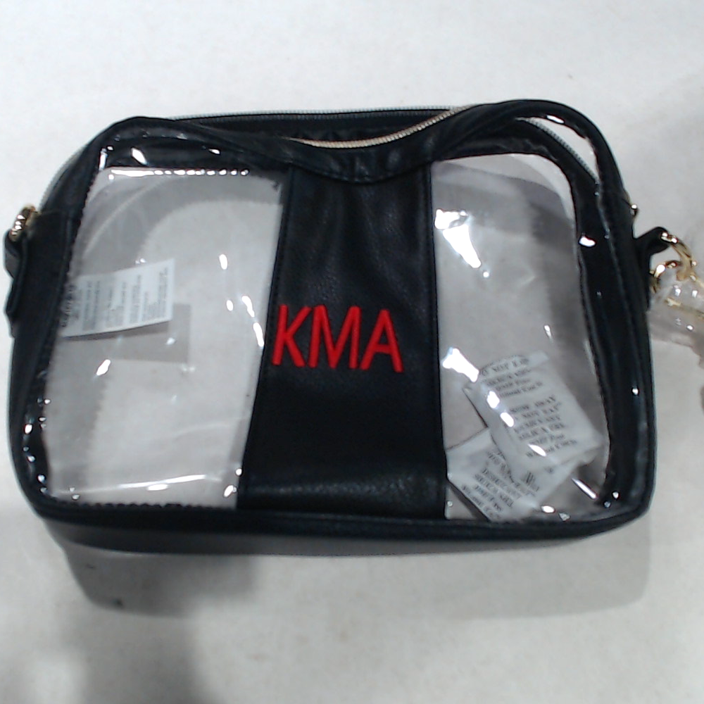 BLOOPER BAG: Monogrammed Clear Stadium Crossbody Bag