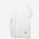 Monogrammed Bathing Suit Cover Up | Metallic Dottie
