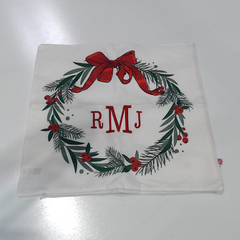 BLOOPER ACCESSORY: Monogrammed Christmas Pillow Sham