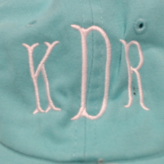 BLOOPER ACCESSORY: Monogrammed Baseball Hat