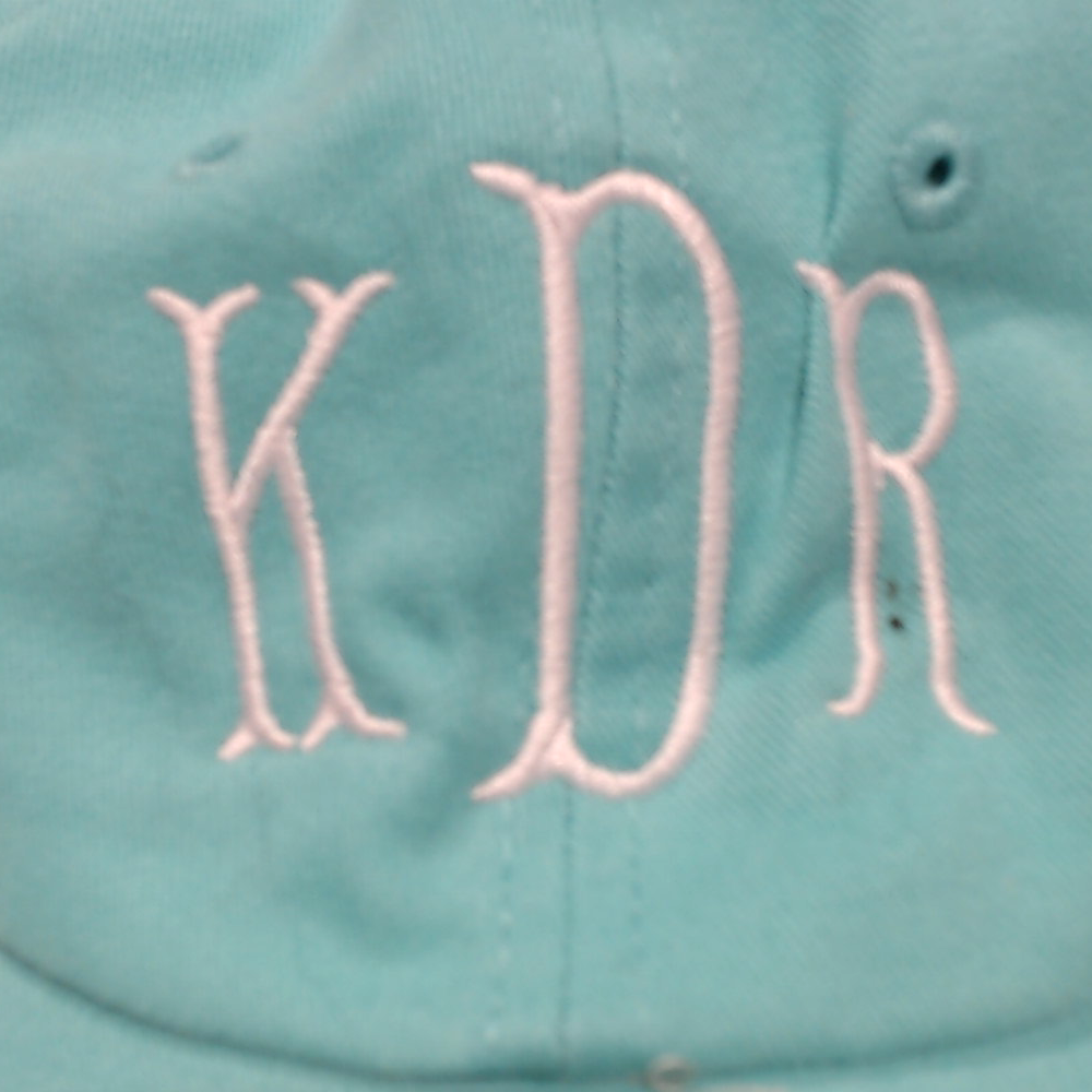 BLOOPER ACCESSORY: Monogrammed Baseball Hat