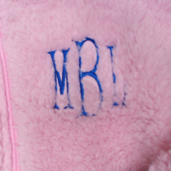 BLOOPER CLOTHING: Monogrammed Sherpa Jacket