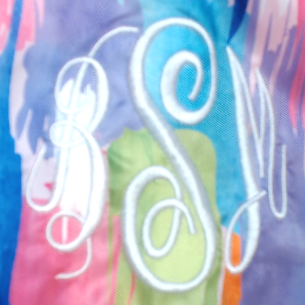 BLOOPER BAG: Monogrammed Cinch Bag