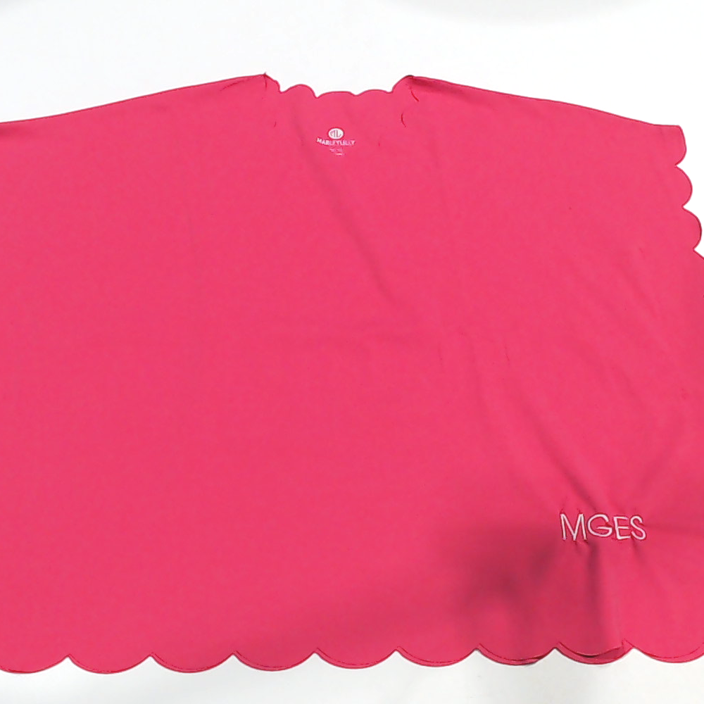 BLOOPER KIDS: Monogrammed Girls Scalloped Cover Up