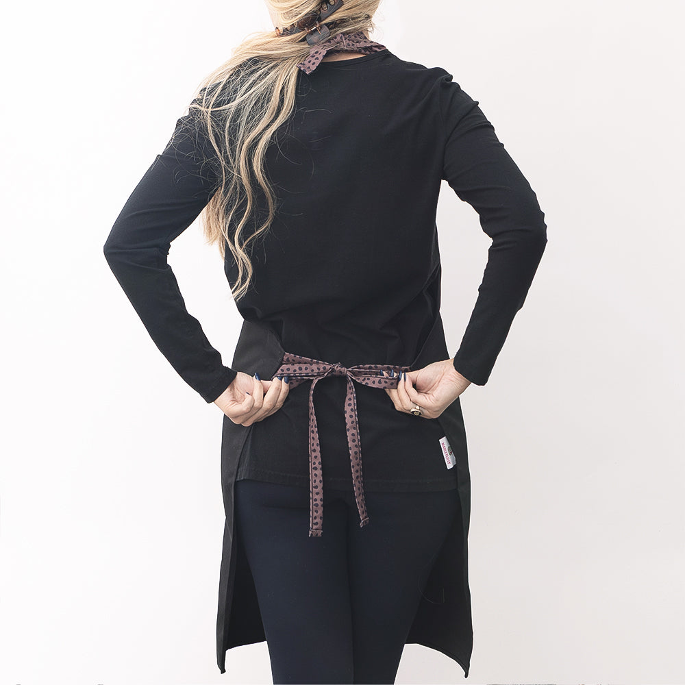 back shot of black with leopard